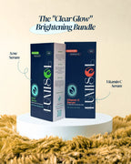 Clear Glow brightening bundle with Lumisol acne and vitamin C serums